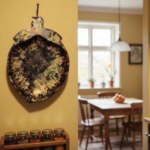 HANDCRAFTED Upcycled Wood Hanging Acorn HANDPAINTED Wall Art & Tabletop Decor